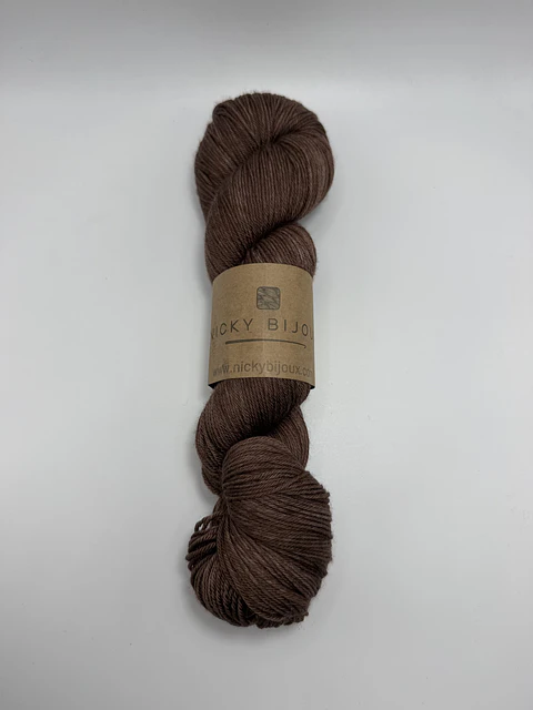 Merino Bijoux Sock Fingering - Chocolate