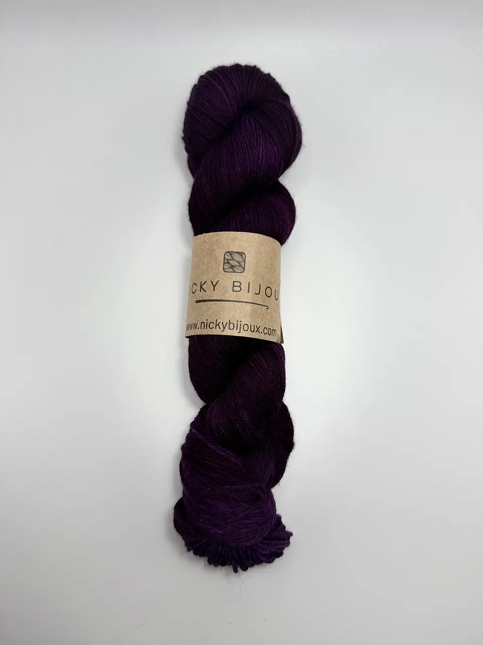 Merino Bijoux Sock Fingering - Berenjena 1
