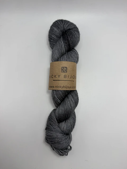 Merino Bijoux Sock Fingering - Grafito