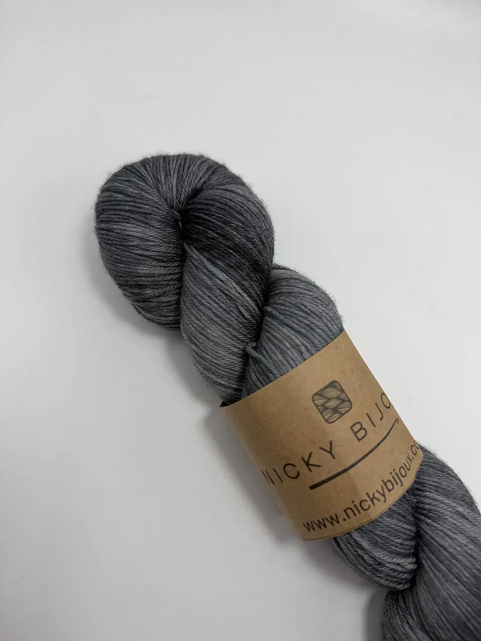 Merino Bijoux Sock Fingering - Grafito 2