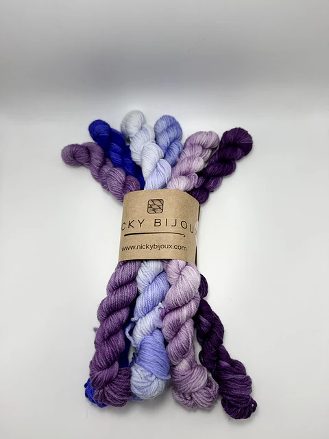(6) Mini Bijoux - color: Fade Purple