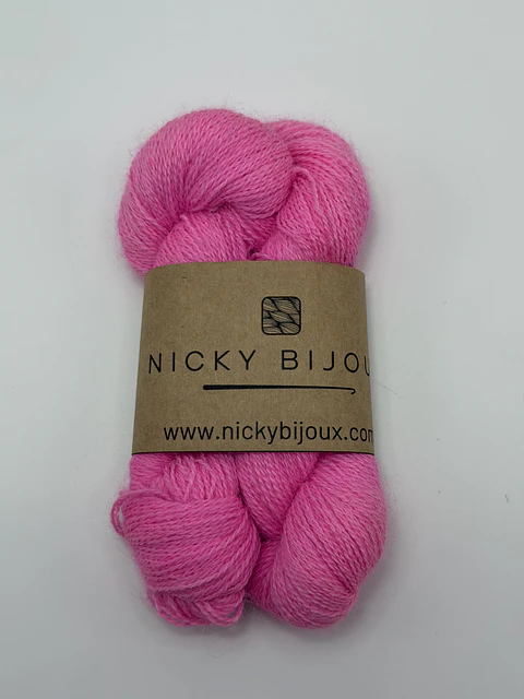 Baby Alpaca Bijoux Lace - color: Rosalía (Fluorescente)