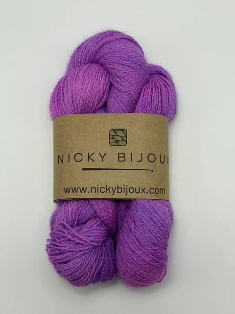 Baby Alpaca Bijoux Lace - Purple Pop (Fluorescentes)
