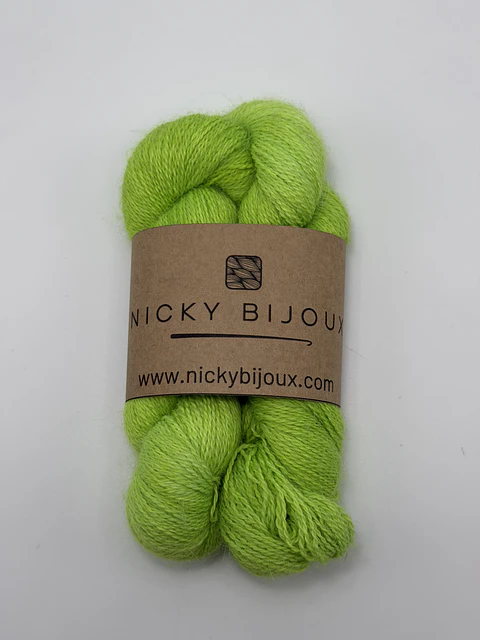 Baby Alpaca Bijoux Lace - Verde Hulk (Fluorescente)