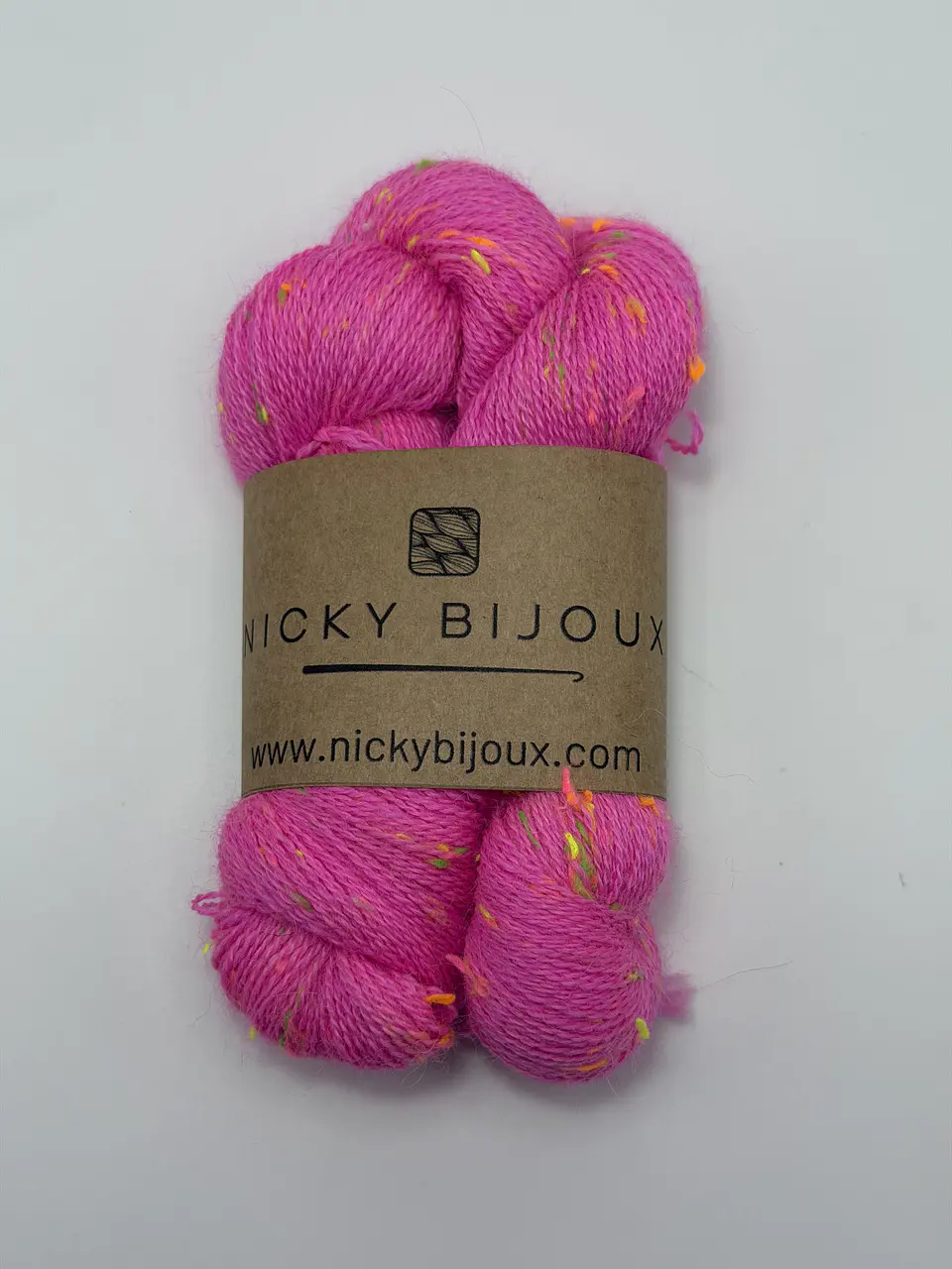 Baby Alpaca Bijoux Tweed Fluor Lace - Barbie Fluor (Fluorescente) 1