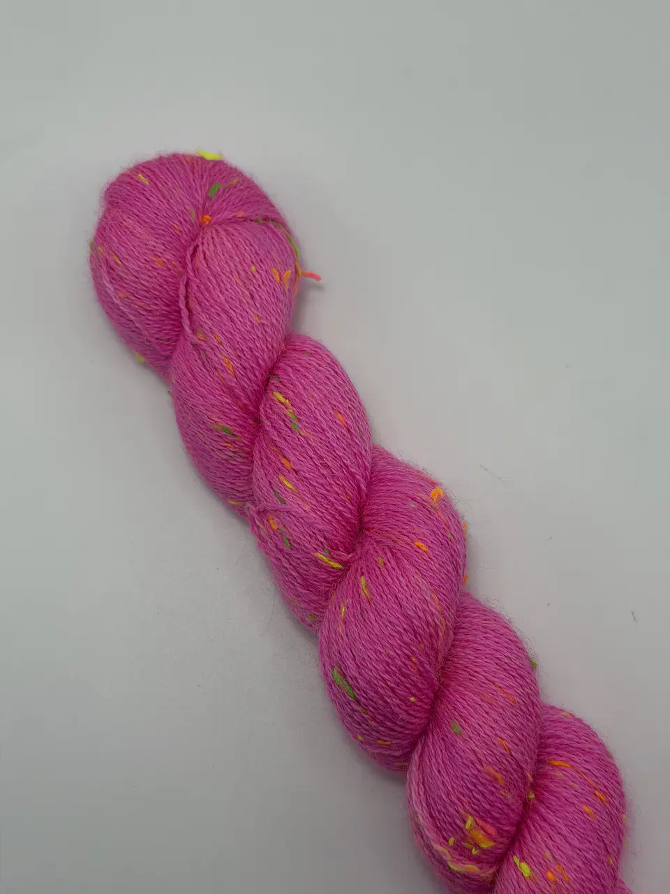 Baby Alpaca Bijoux Tweed Fluor Lace - Barbie Fluor (Fluorescente) 2