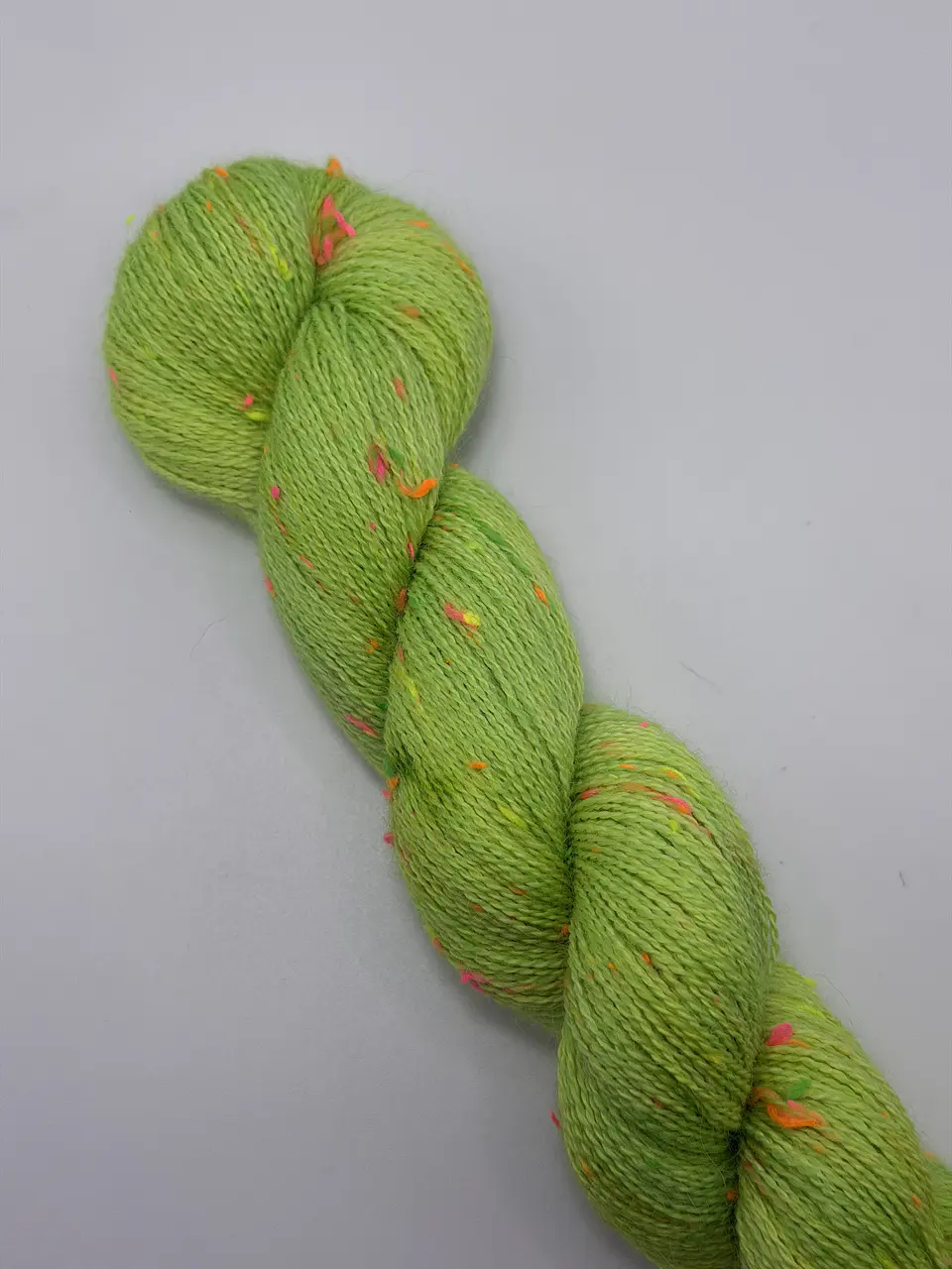 Baby Alpaca Bijoux Tweed Fluor Lace - Verde Hulk (Fluorescente) 2