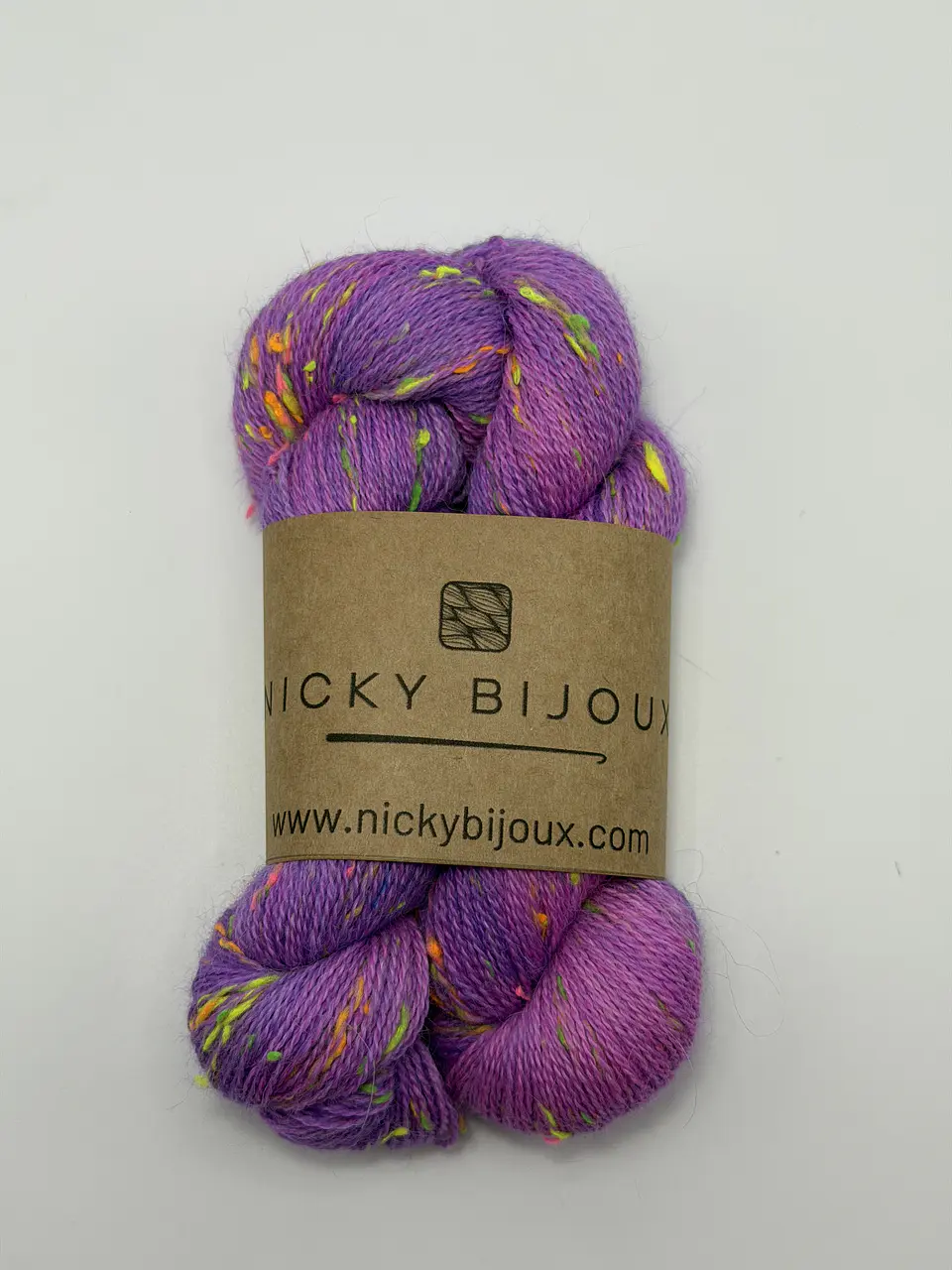 Baby Alpaca Bijoux Tweed Fluor Lace - Purple Pop! (Fluorescente) 1