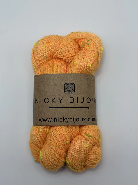 Baby Alpaca Bijoux Tweed Fluor Lace - Orange (Fluorescente)