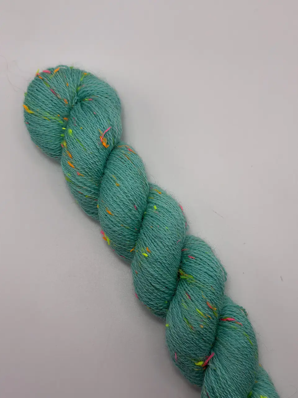 Baby Alpaca Bijoux Tweed Fluor Lace - AquaMarina 2