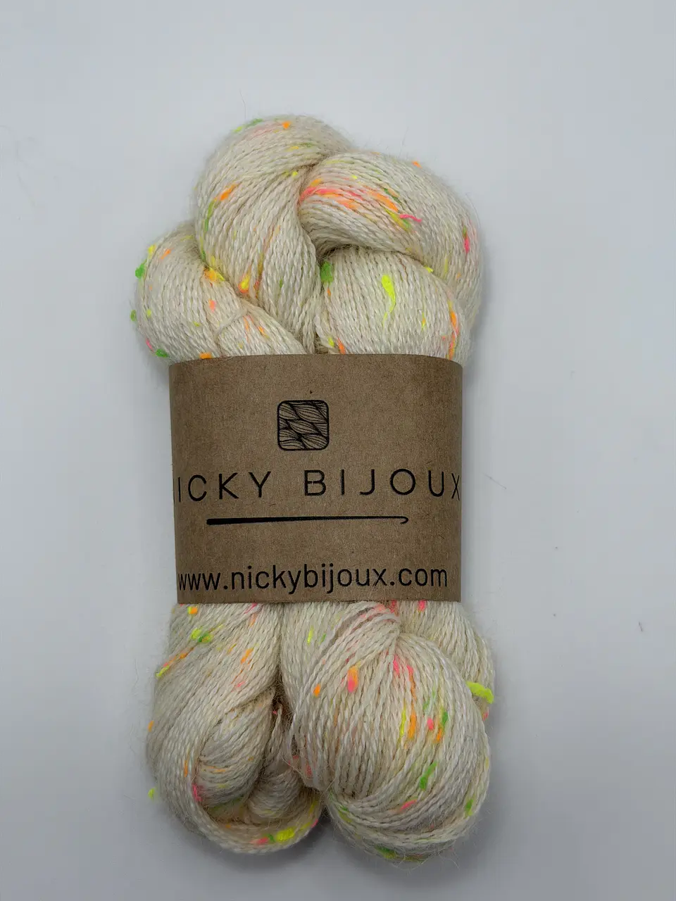 Baby Alpaca Bijoux Tweed Fluor Lace - Natural  1