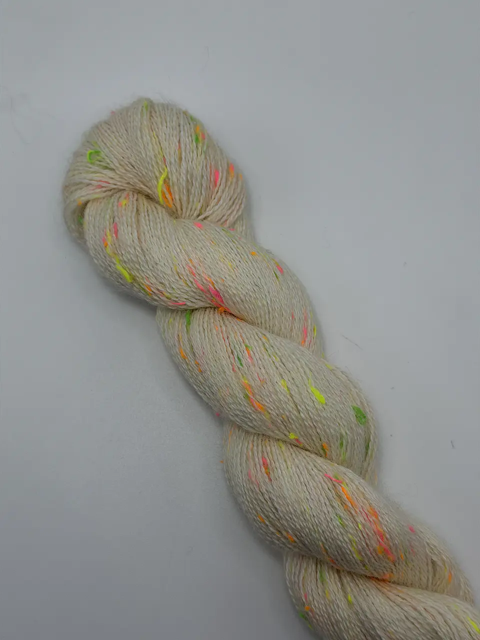 Baby Alpaca Bijoux Tweed Fluor Lace - Natural  2