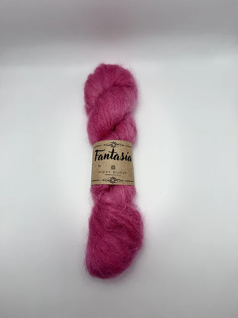 Baby Mohair Glitter Tweed - Rosado