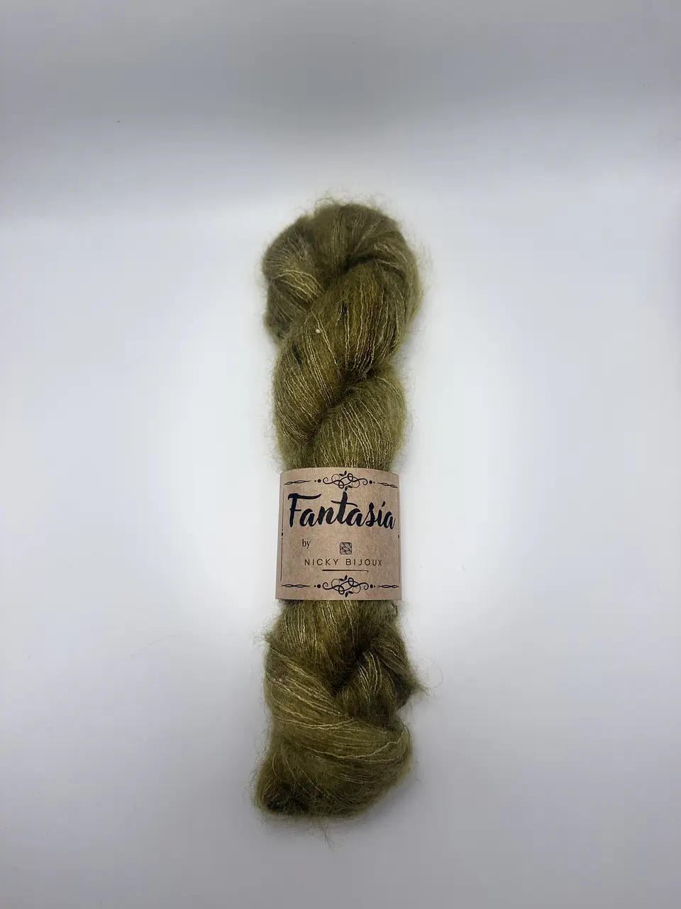 Baby Mohair Glitter Tweed - Verde Musgo 1