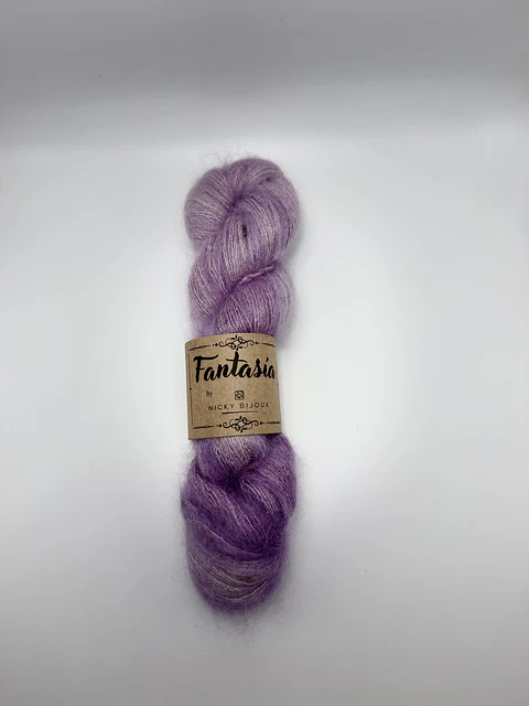 Baby Mohair Glitter Tweed - Blueberry