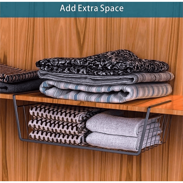 Canasto Estante Organizador Colgante Multiuso Repisa Armario 8