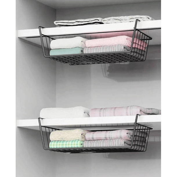Canasto Estante Organizador Colgante Multiuso Repisa Armario 11