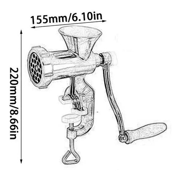 Maquina Moledora  Molino Carne Manual Picadora 2