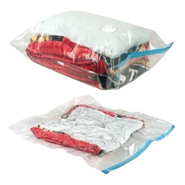 Pack 12 Bolsas Al Vacio Comprimir Ropa Ahorra Espacio 80x110 3