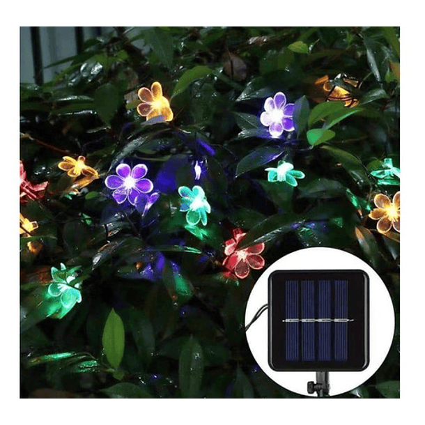 Guirnalda Solar Hada Flor Led Boda 5 Mtrs Calida/d030 5