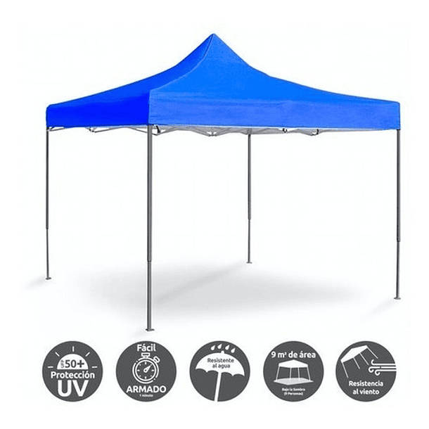 Toldo Plagable 3x3 Metalico Antioxidable Impermeable Envíos 1