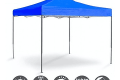 Toldo Plagable 3x3 Metalico Antioxidable Impermeable Envíos