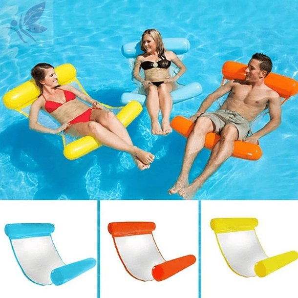 Cama Agua Pack 2 Unidades Flotador Inflable Envío Rápido 3