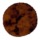 Alfombra Redonda Peluda Circular 80 Cm Varios Colores 9