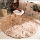 Alfombra Redonda Peluda Circular 100cm Varios Colores 1