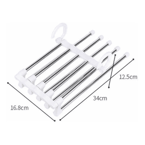Colgador De Pantalones Multiple Delux Organizador Vestuario 2