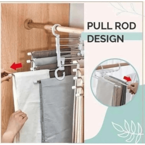 Colgador De Pantalones Multiple Delux Organizador Vestuario 6