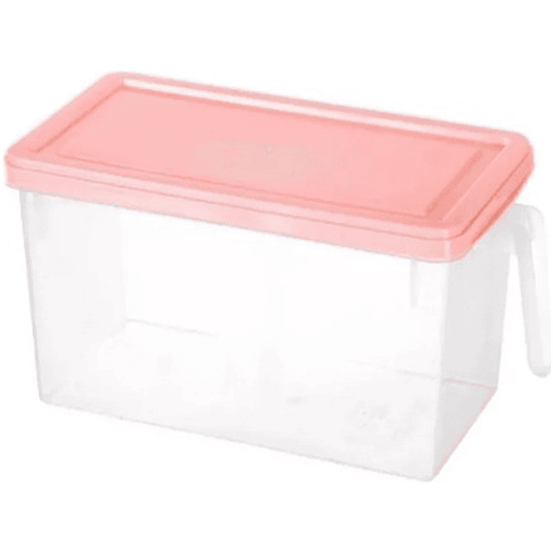 Caja Organizadora Para Refrigerador Con Tapa Y Mango Colores 2