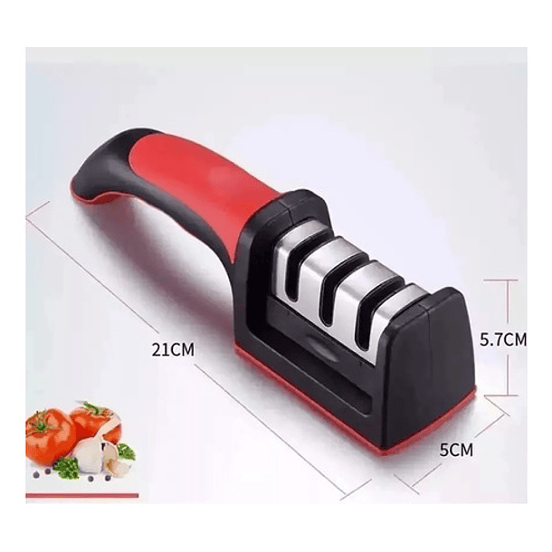 Afilador De Cuchillos Manual 3 Etapas Calidad Premium 8