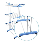Tendedero Organizador Colgador Ropa Plegable 3 Niveles Hogar 2