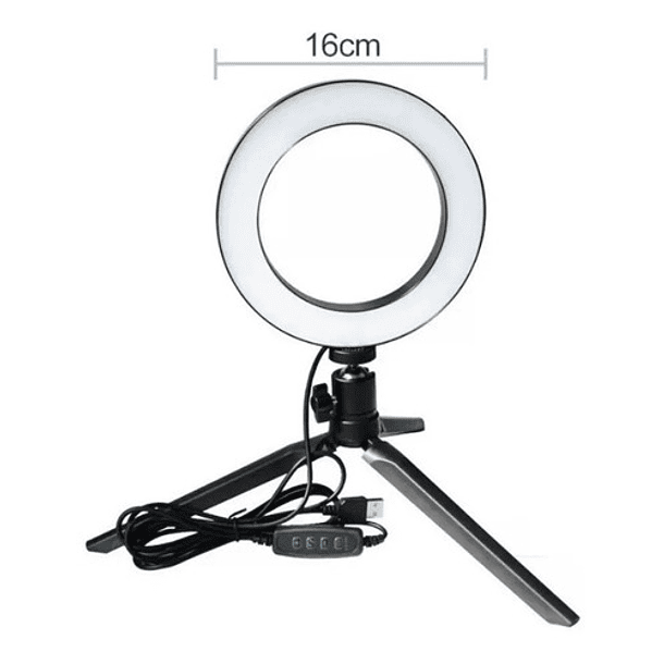 Iluminador Anillo Aro De Luz Lampara Led - Fotografía  3