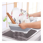 Secador De Platos Silicona Plegable Multiusos Cocina  7