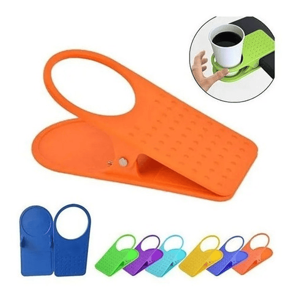 Soporte Clip Porta Vaso Para Mesa Escritorio  1