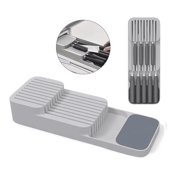 Organizador De Cuchillo Porta Cuchillos Para Cajon De Cocina 1