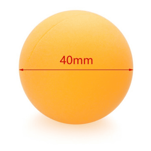 Set De 12 Pelotas De Ping Pong, 6 Blanca Y 6 Naranja C/u 4