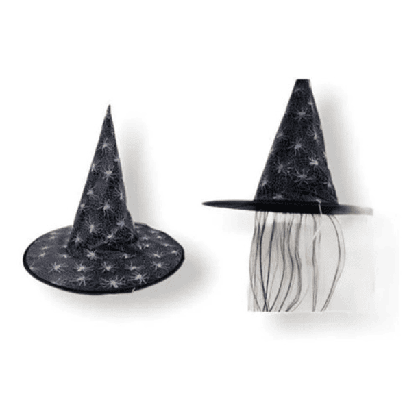 Gorro Sombrero De Bruja C/ Pelo Disfraz Halloween 2
