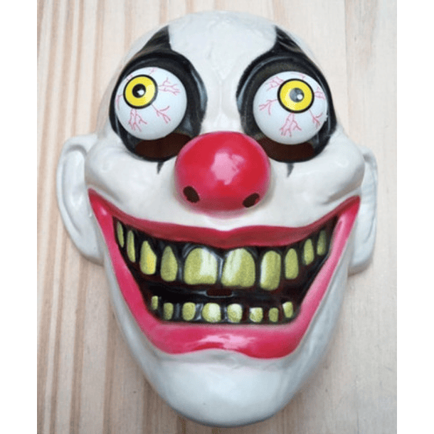 Máscara Halloween Payaso Ojos Saltones 1