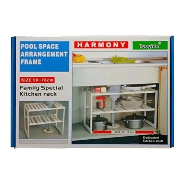 Organizador Multifuncional Cocina  Hogar Repisa Ajustable  3