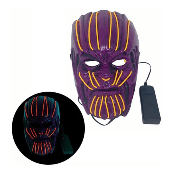 Mascara Halloween Thanos Led  3