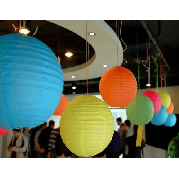 Pantalla Papel Lámpara Globo Decoración Hogar Y Eventos 40cm 27