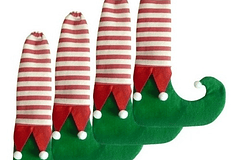 4x Cubre Patas Silla Elfo Duende Navidad Decoración Original