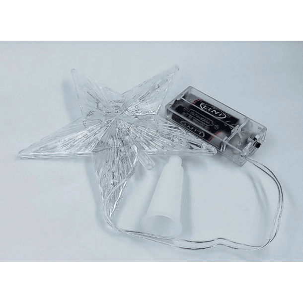 Estrella Led Para Árbol De Navidad Movimiento A Pilas Grande 3