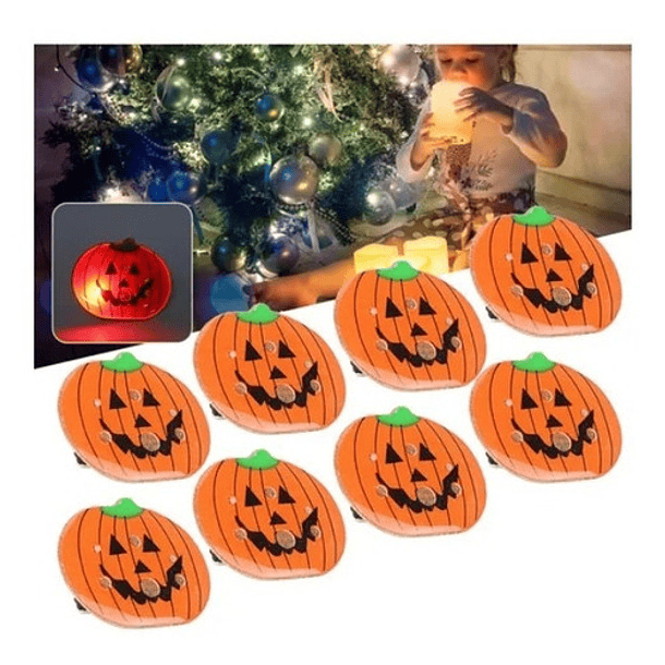 Broche De Ropa 25 Piezas Halloween Luminosa 14