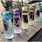 Botella Plástico Forma Diamante Colorido 11