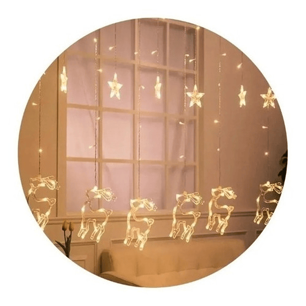 Guirnalda Cascada Luz Calida Led 3mts Navidad 11