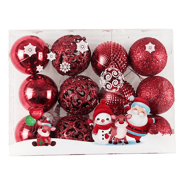 Pelotas Colgantes Para Árbol De Navidad (6 Cm) 12 Unidades 1
